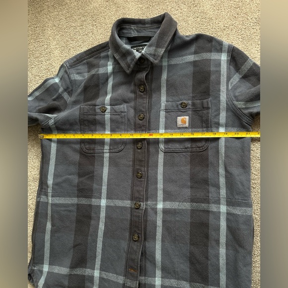 Carhartt Women’s Heavyweight Twill Plaid Shirt jacket size medium - Picture 10 of 13